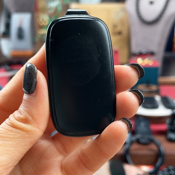 和田玉挂件未镶嵌黑青54克左右