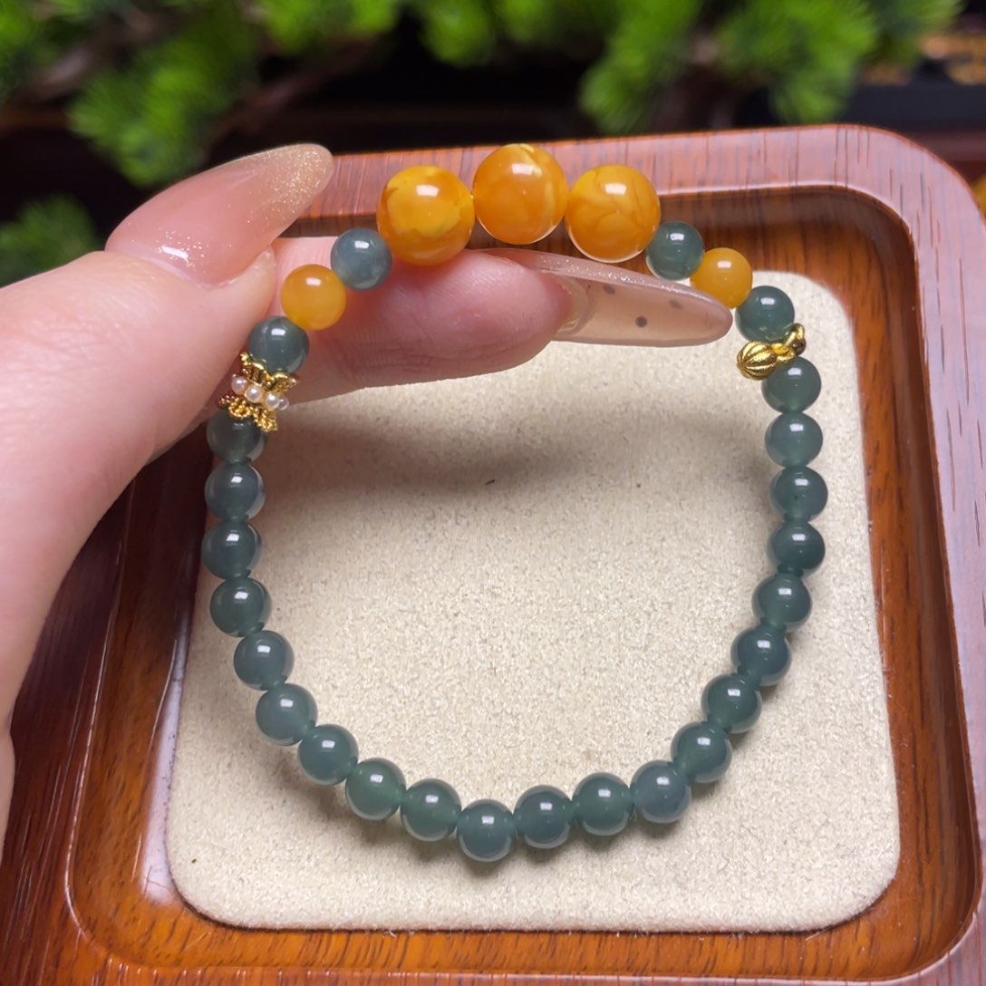 蜜蜡手链未镶嵌手串