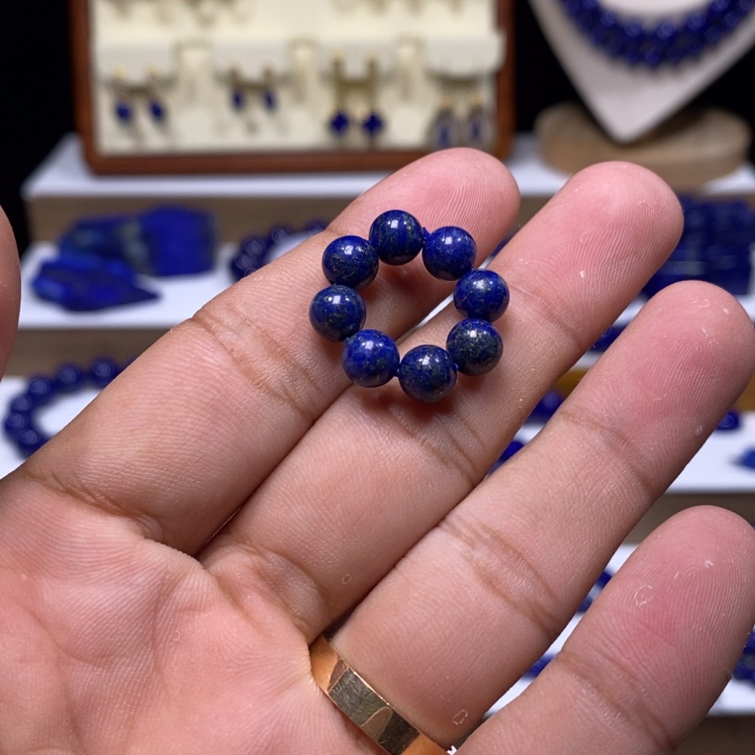 青金石未镶嵌福利 配珠6+ 8颗