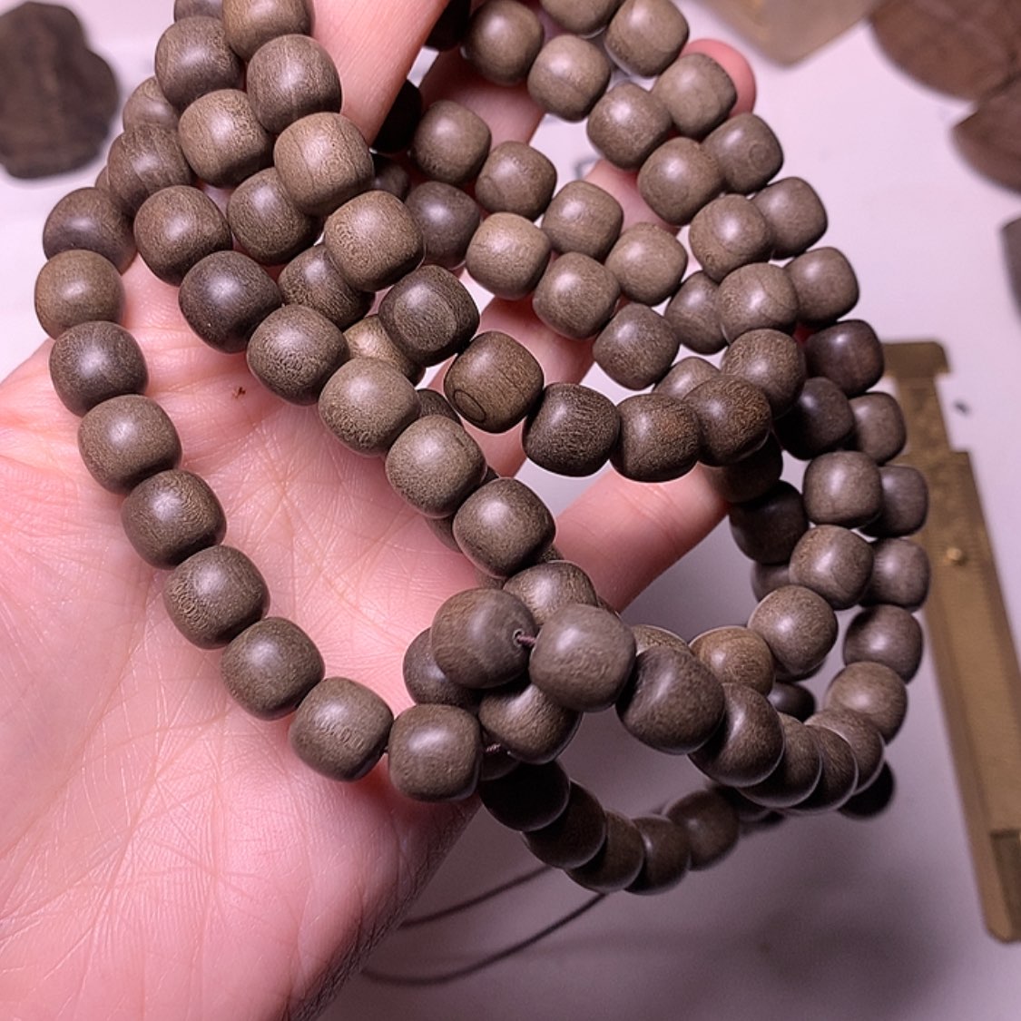 【闪购商品】檀香木手串/手链肖*少檀香阴沉9/9的108