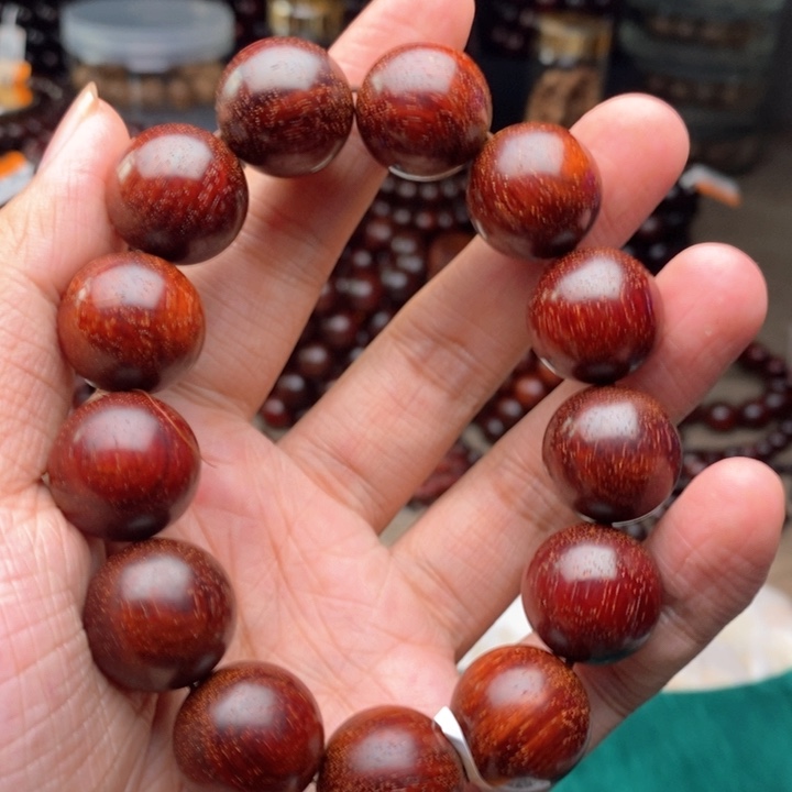 檀香紫檀（小叶紫檀）手串/手链1.8原汁原味满牛毛纹