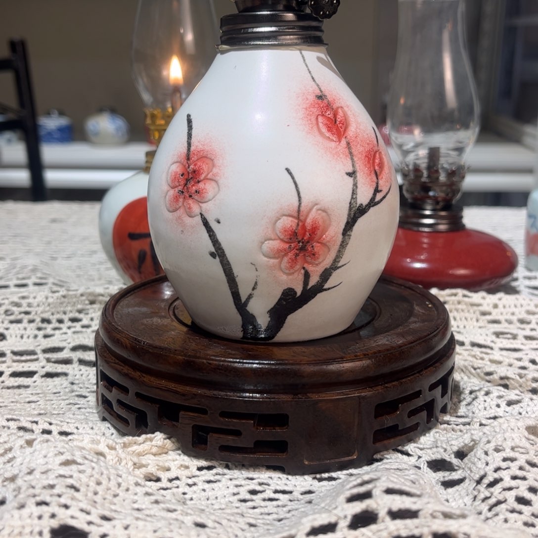 摆件景德镇陶瓷香薰灯