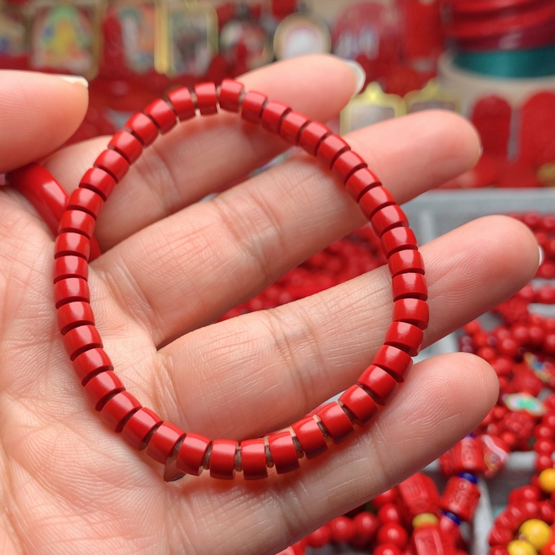天然辰砂工艺品朱砂手串