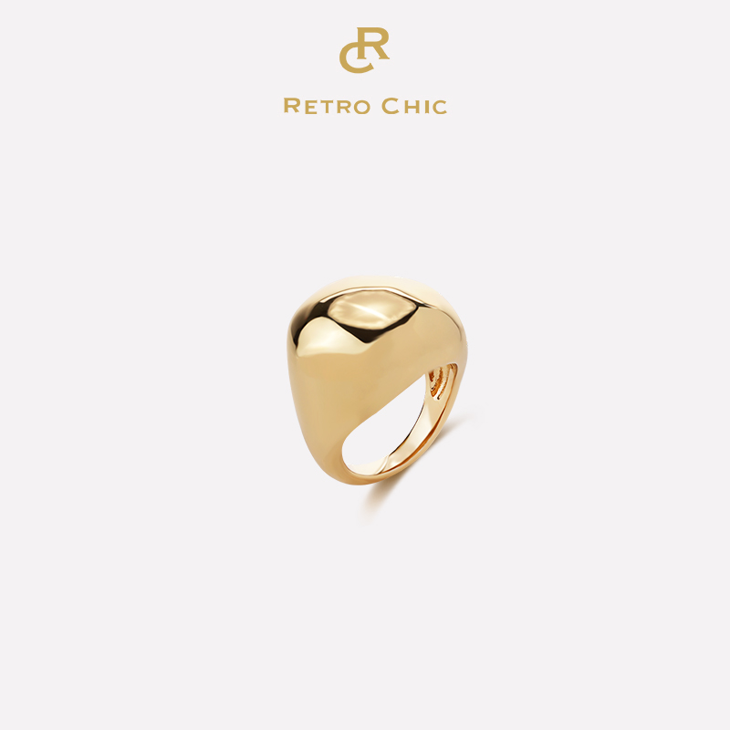 铜合金戒指 RC RETRO CHIC 意大利复古时尚首饰 星月圆形戒指