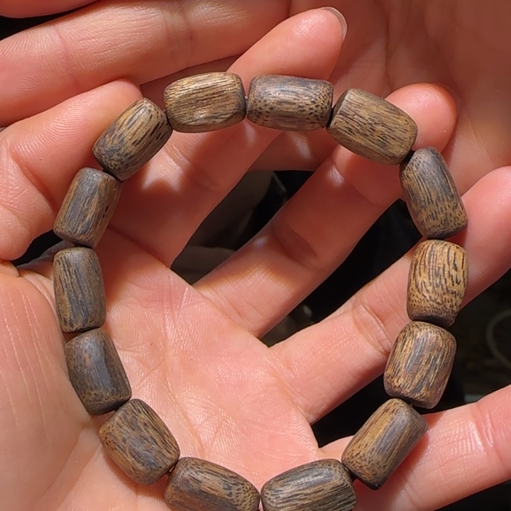 手串沉香金沙叶手串10克