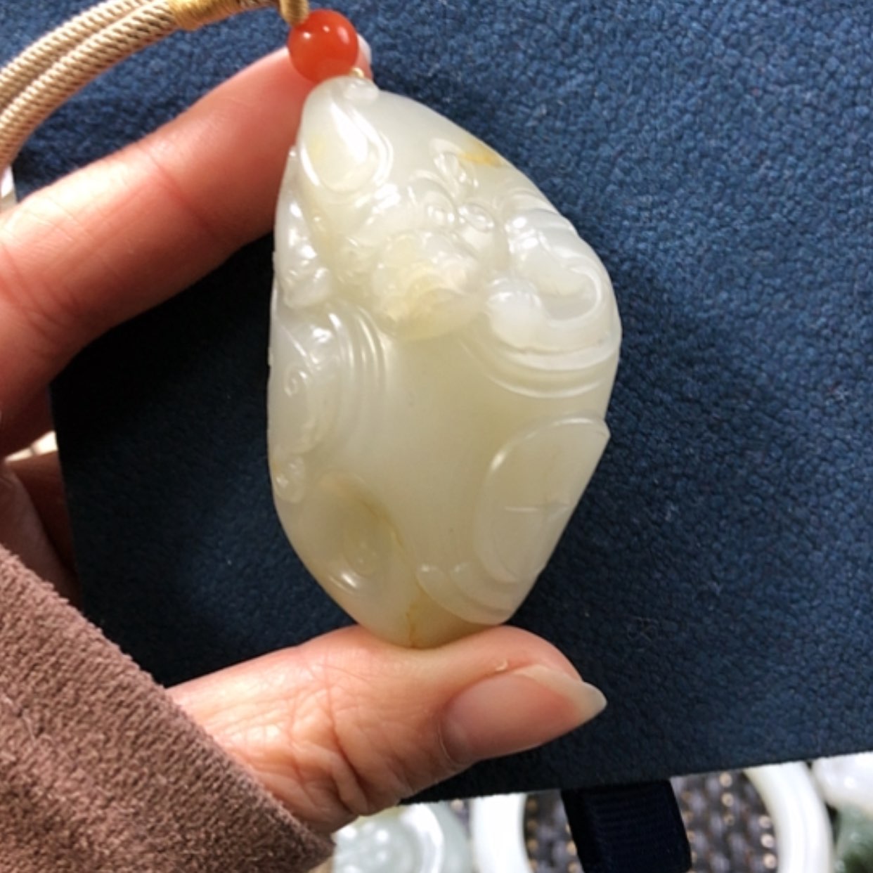 【闪购商品】和田玉颈饰未镶嵌浮**语