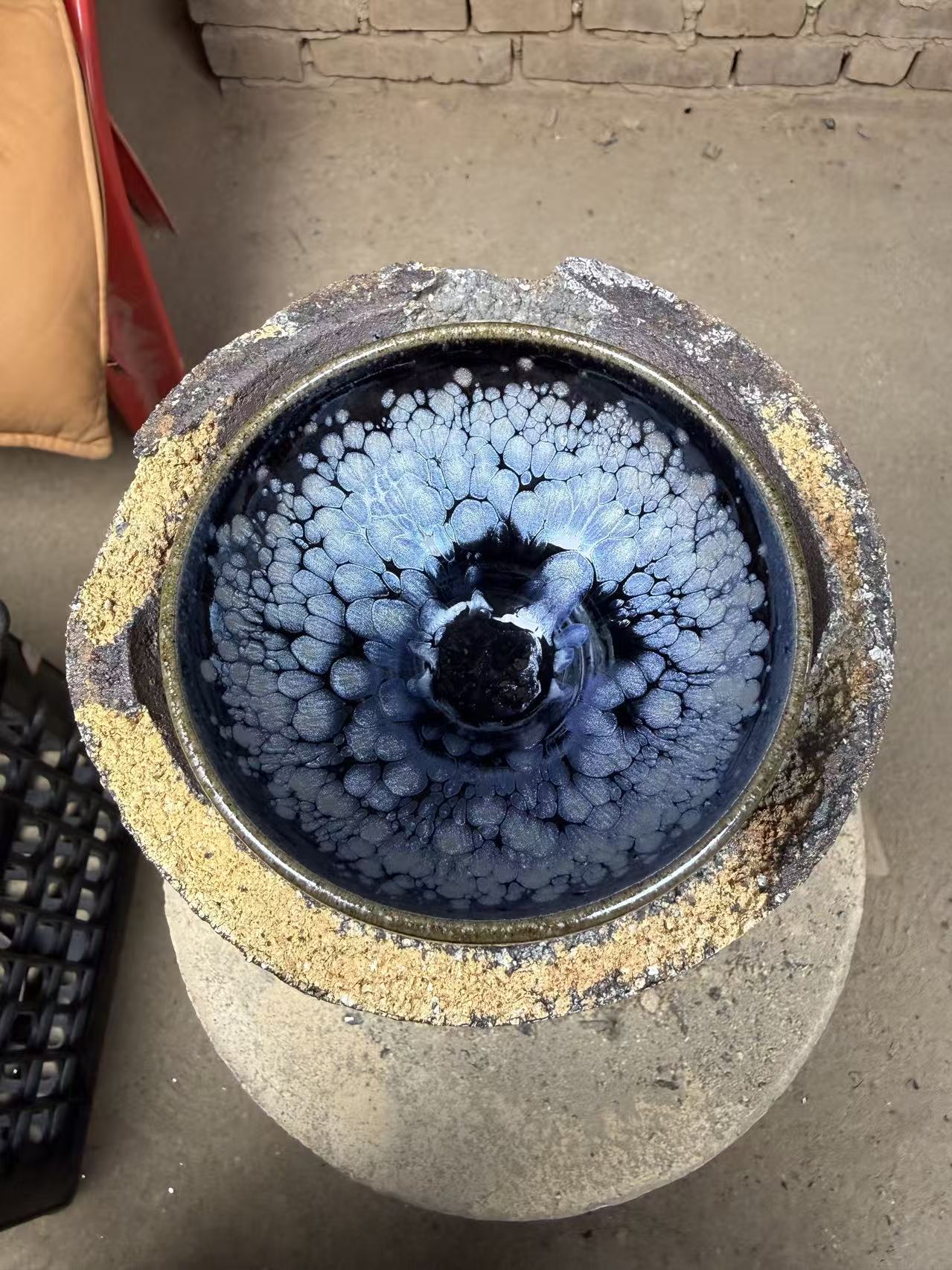 建盏主人杯【蓝油滴】电烧专用茶具