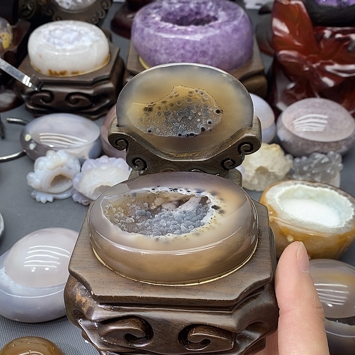 摆件未镶嵌紫晶聚宝盆