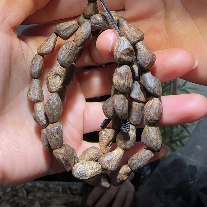 沉香手串海南老白棋沉水树丁链子25.9克