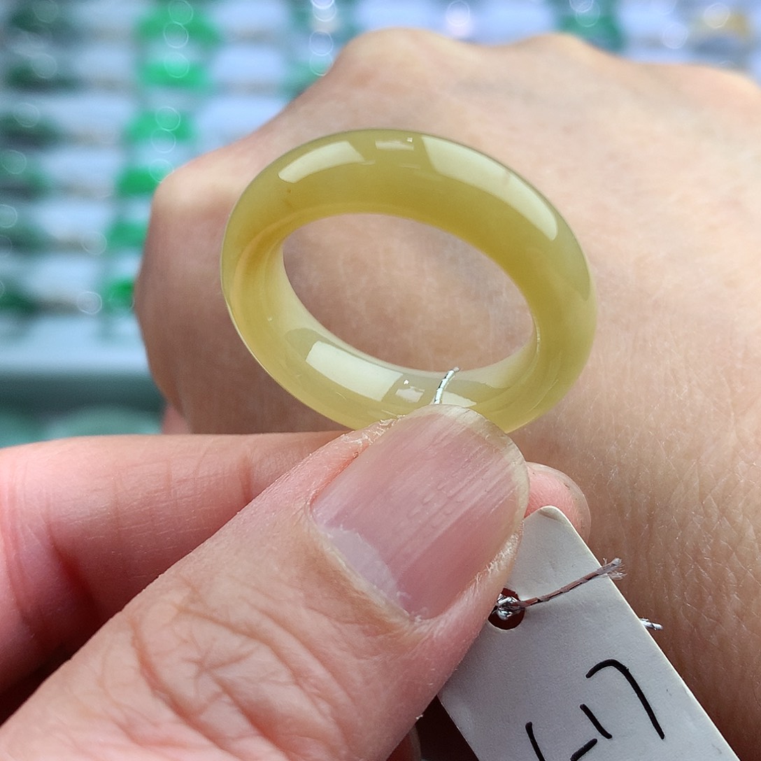 未镶嵌戒指翡翠16-17号