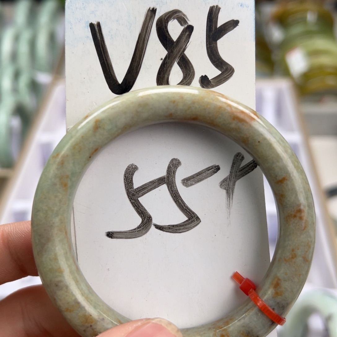 岫玉手镯未镶嵌天然岫玉