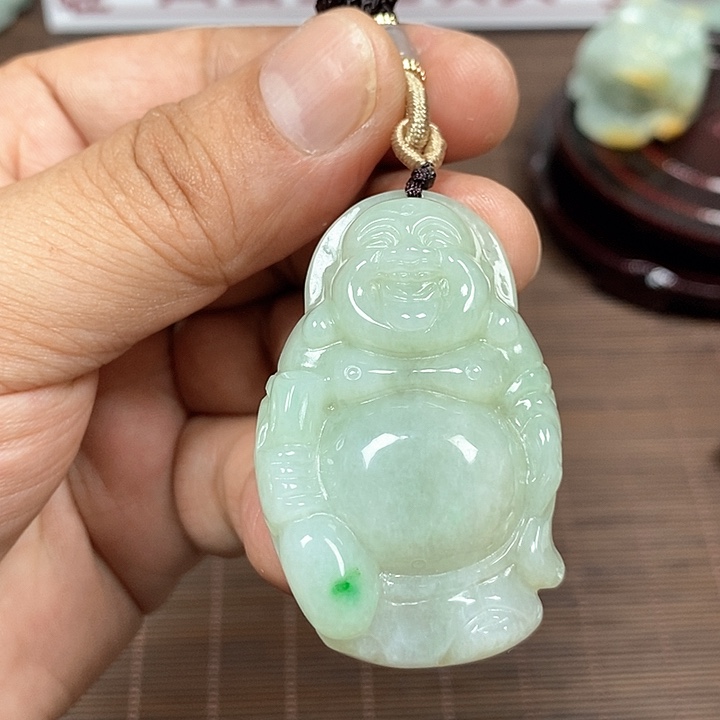 颈饰未镶嵌翡翠天然翡翠玉A货配证书