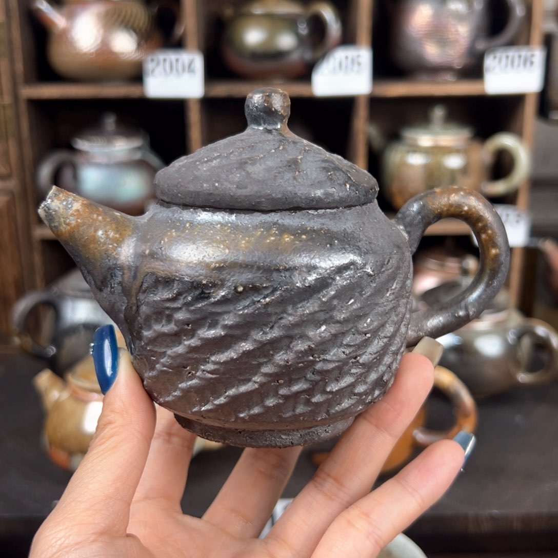 杯柴烧茶器铁胎壶