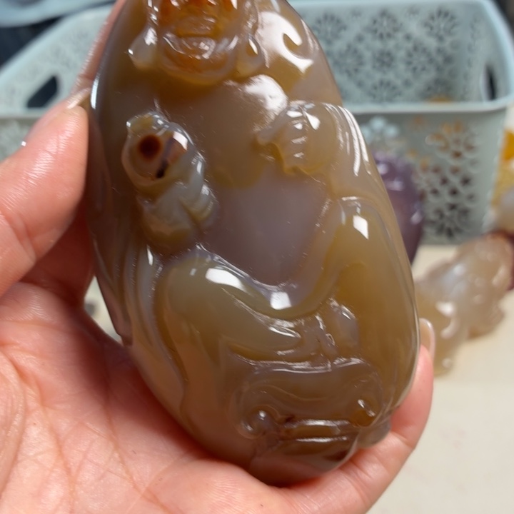 玛瑙/玉髓未镶嵌吊坠(不含链)