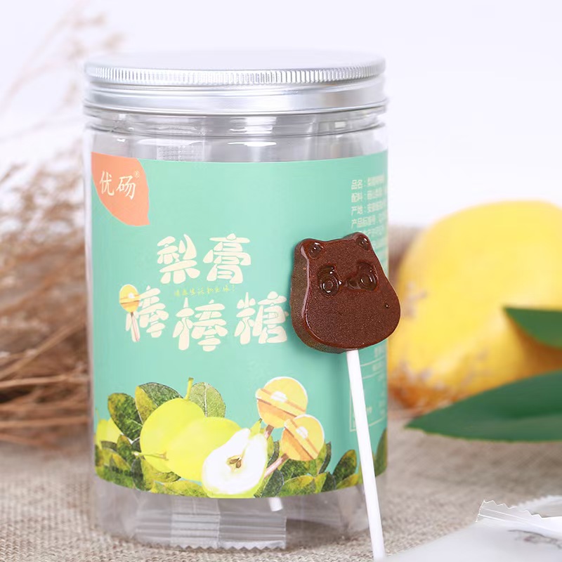优砀砀山秋梨膏棒棒糖网红健康小零食