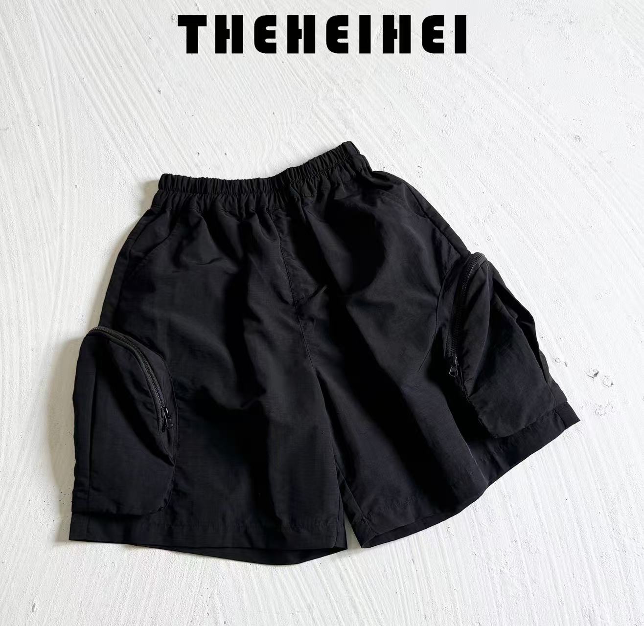 时尚百搭设计师款工装水洗短裤夏季中大童 AK8136