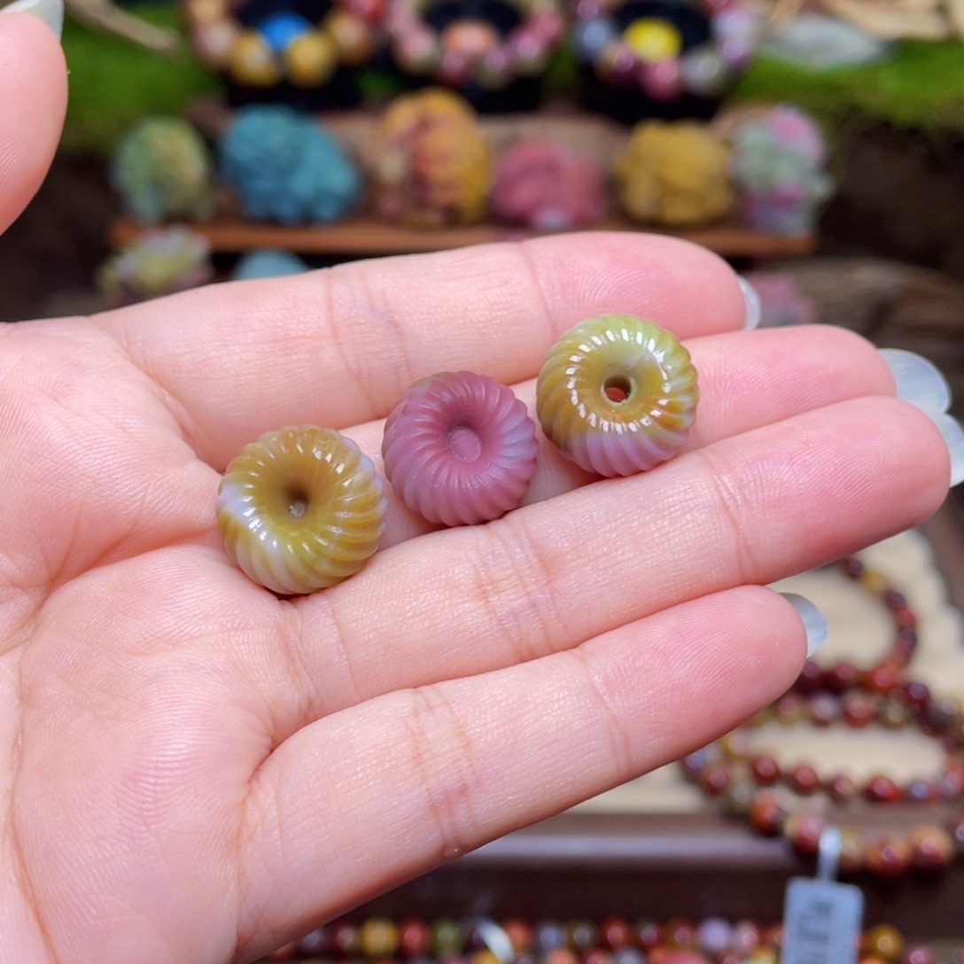 未镶嵌玛瑙/玉髓珠宝半成品盐源玛瑙福利平安扣