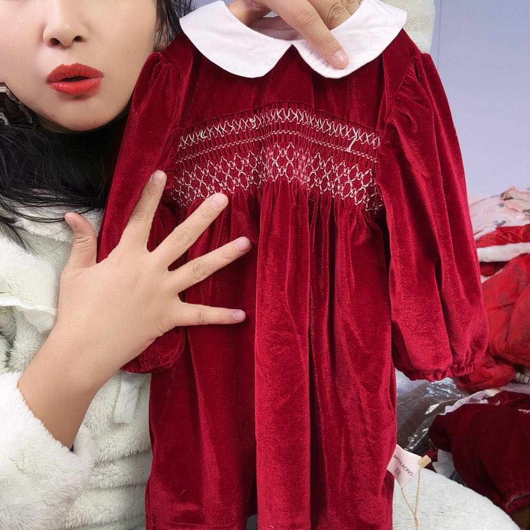 AO家红色打缆小裙子韩范