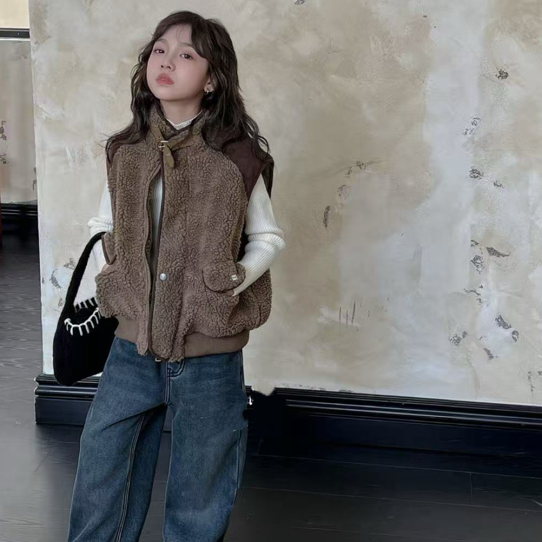 20028高端潮流时尚百搭休闲童装时尚棉马甲C16-2-1