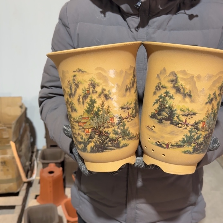 紫砂花盆破损补发