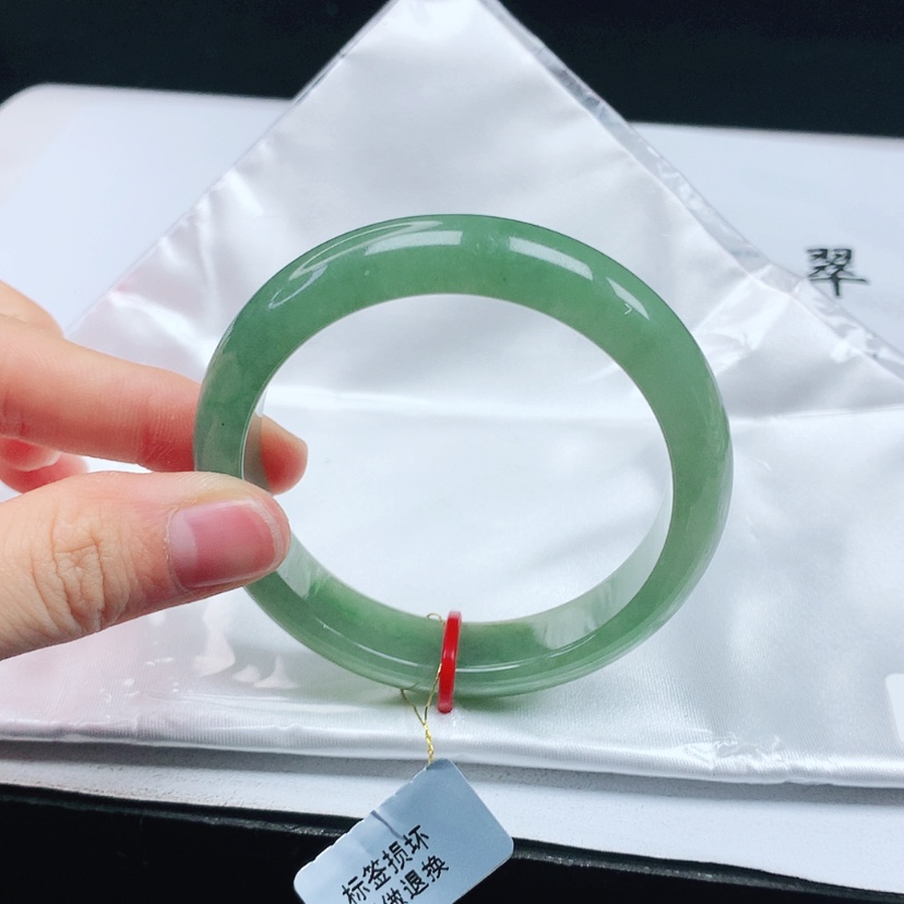 【闪购商品】翡翠手镯未镶嵌天然缅甸a货手镯52+