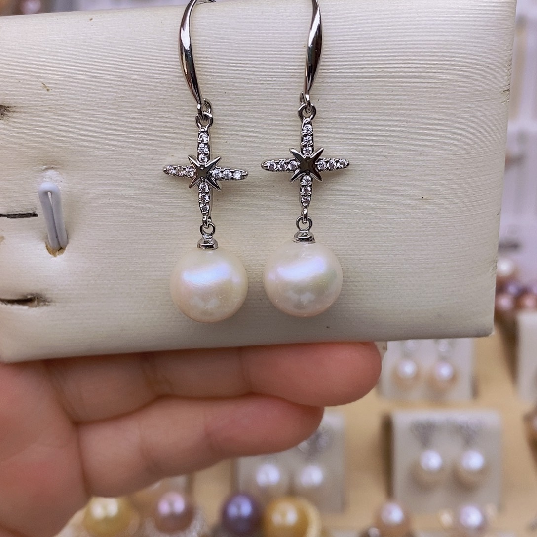 未镶嵌耳饰淡水珍珠