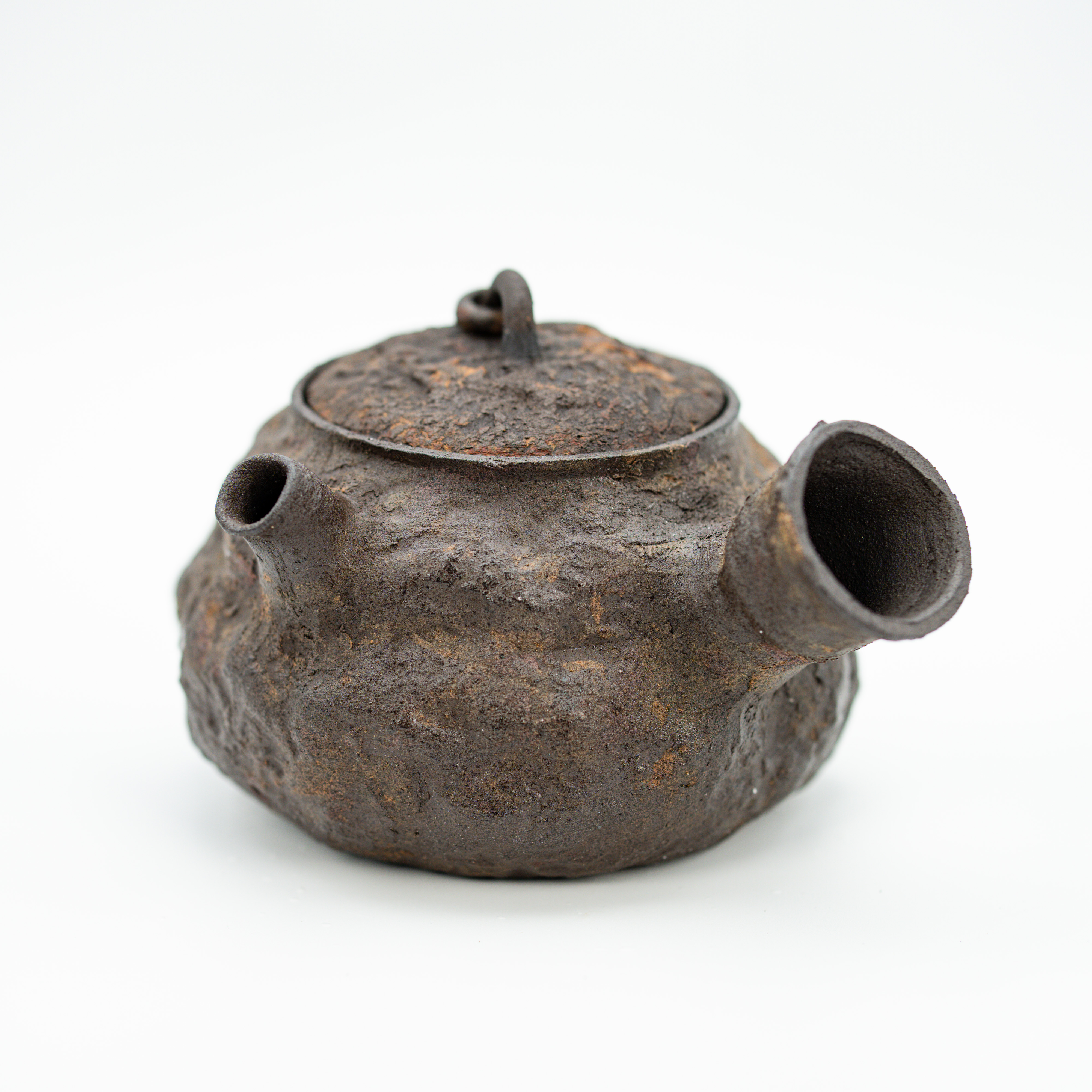 【阿煊茶器】 张庾工作室 南蛮侧把煮水壶 茶器 手工围炉煮茶侘寂风