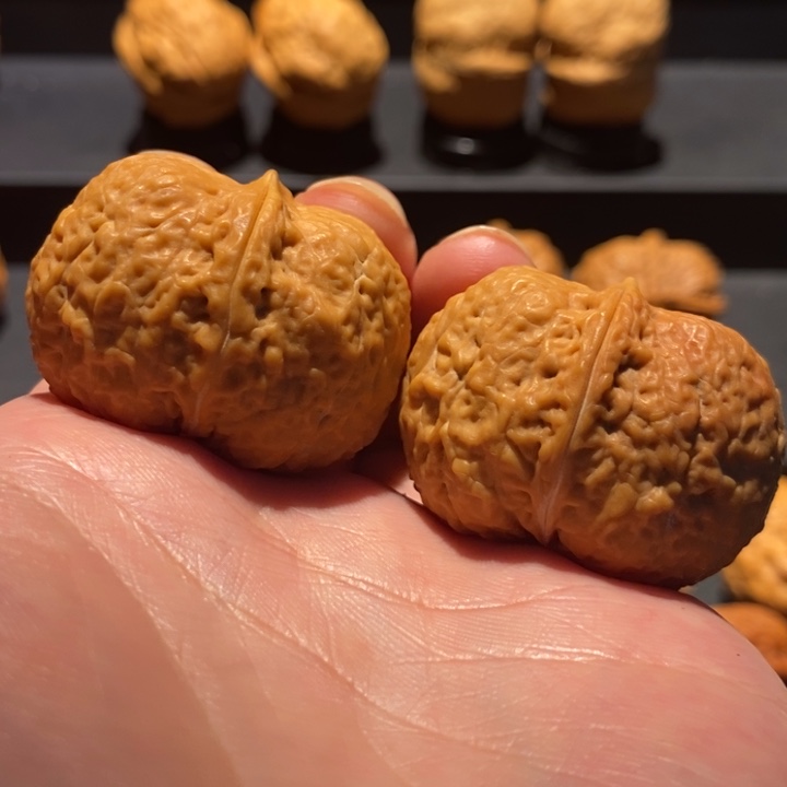 文玩核桃把件39尺金丝枕