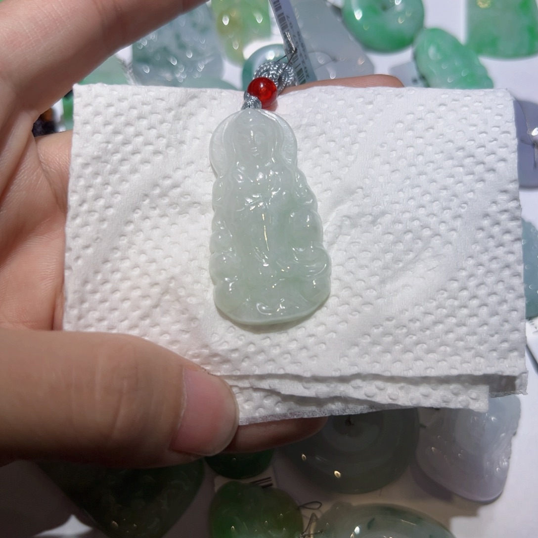 翡翠颈饰未镶嵌天然翡翠A货