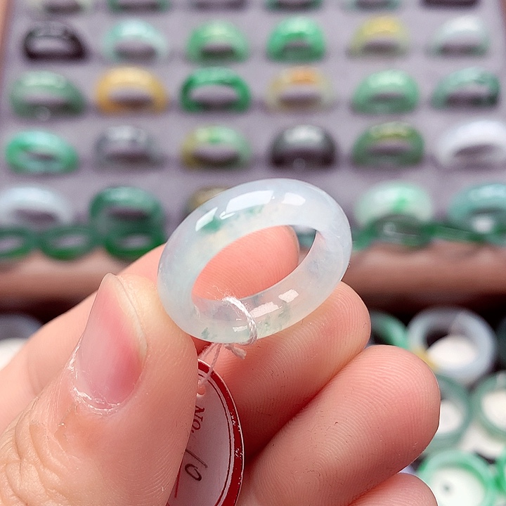 翡翠未镶嵌戒指10号