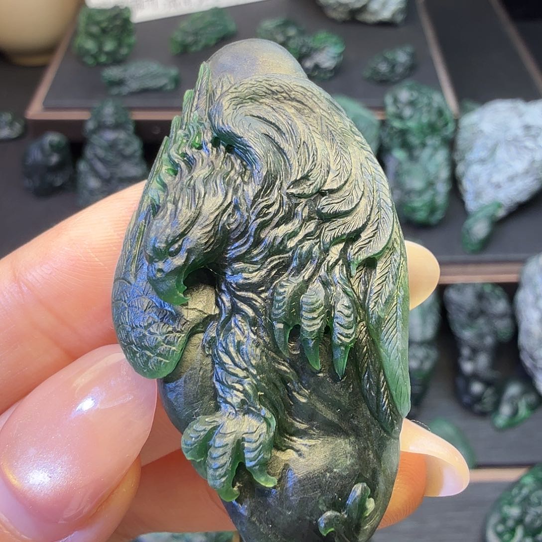 定制翡翠未镶嵌挂件