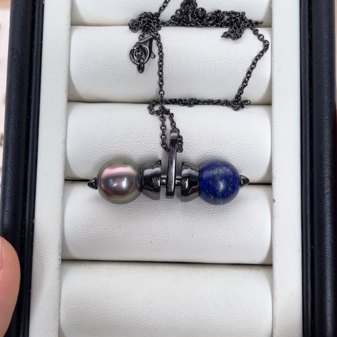 银S925镶嵌颈饰海水珍珠