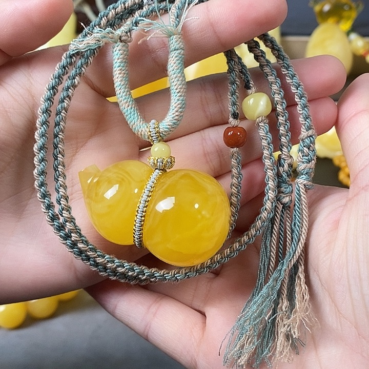 琥珀未镶嵌裸石葫芦