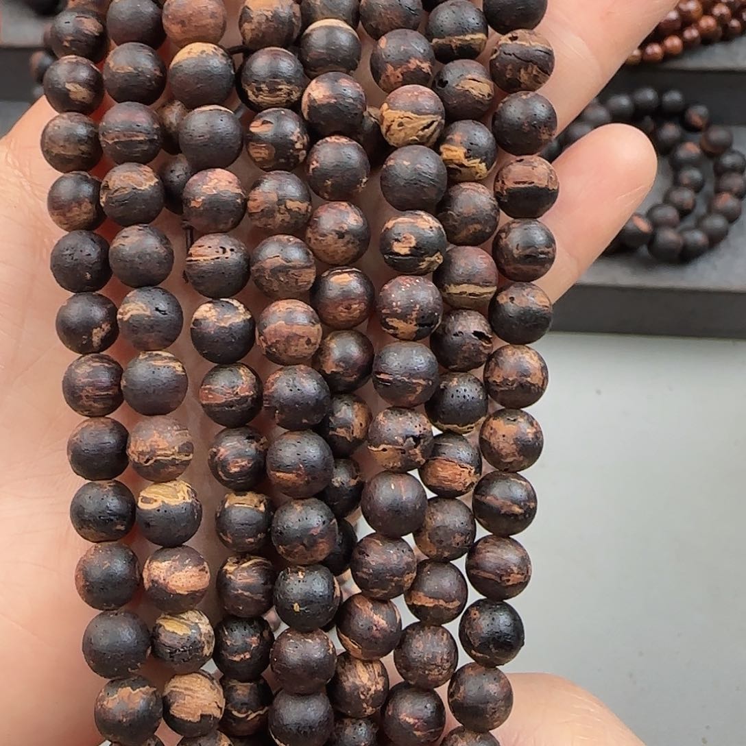 降真香手串/手链0.8×108黄金甲爆甲无胶