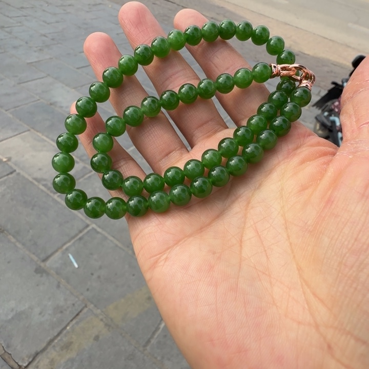 和田玉（碧玉）未镶嵌项链