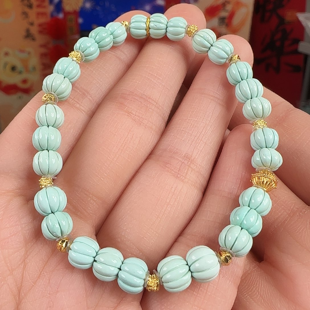 绿松石银S925镀金镶嵌珠宝奇石