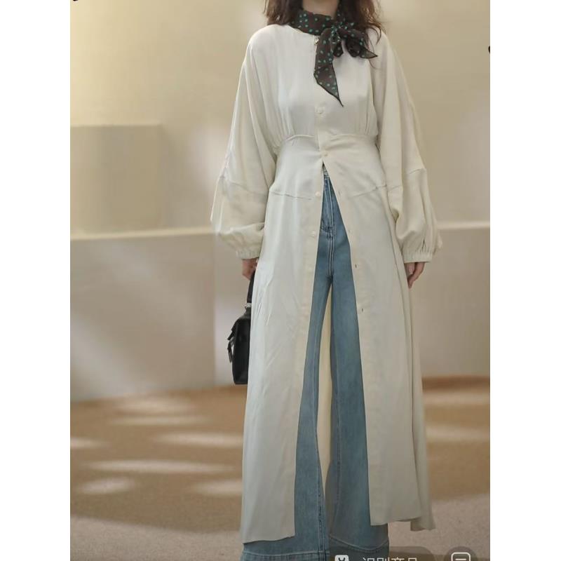 续吉麻衣25-418【守你如初】收腰圆领气质优雅设计感连衣裙