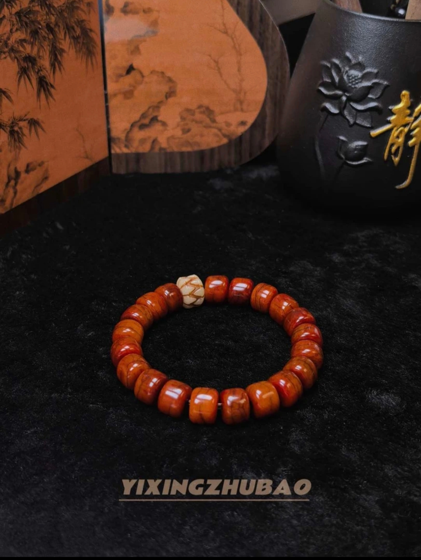藏式高端骨质莲花吞噬