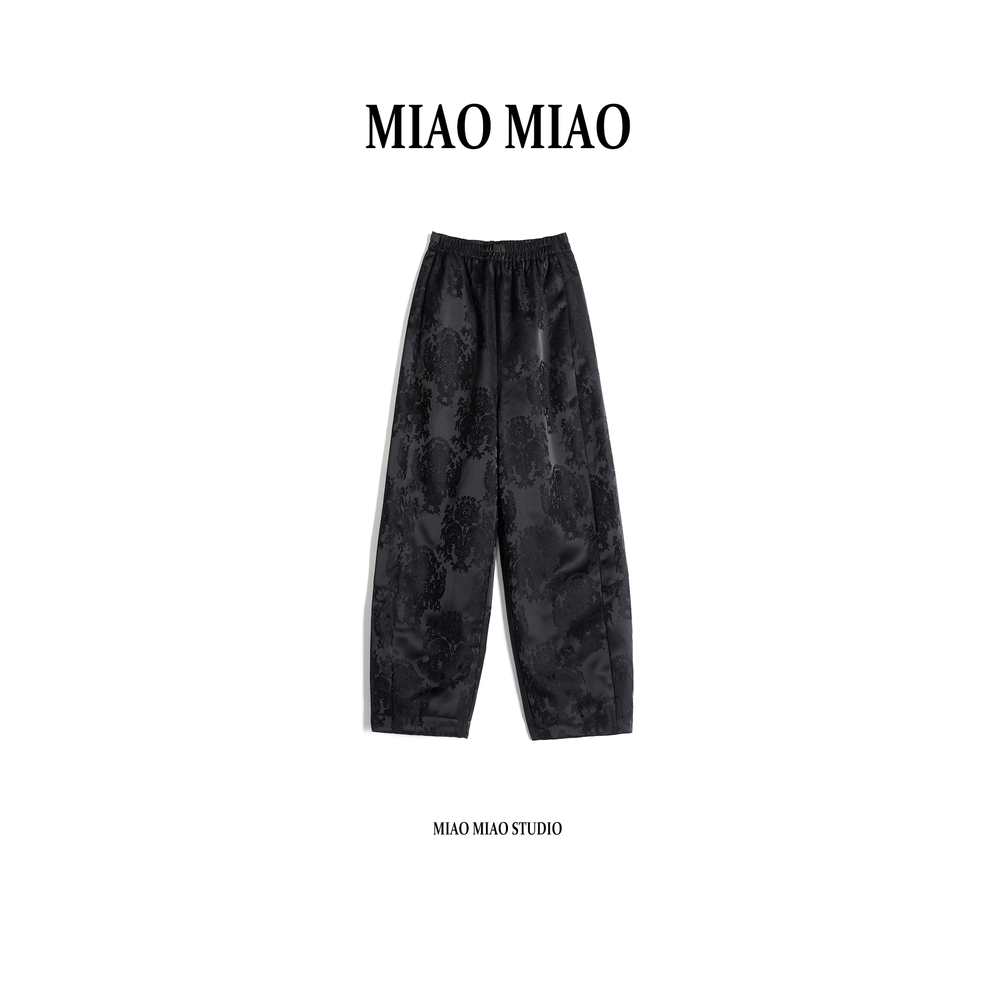 【芸蹄】徐淼淼冬季国风波兰进口95白鹅绒提花保暖羽绒裤CV1656