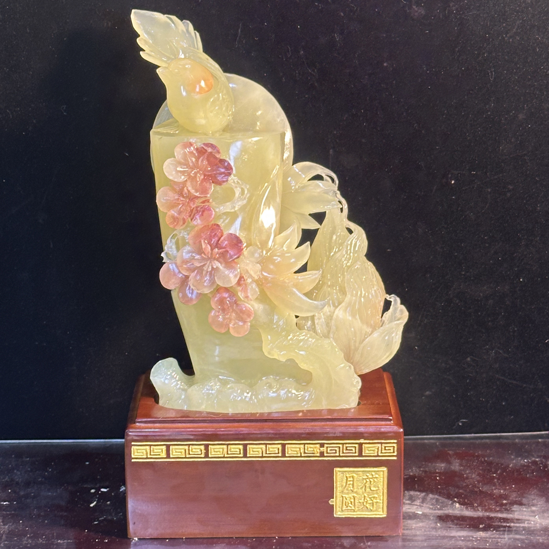 适合开业乔迁客厅办公室装饰纯天然纯手工雕刻工艺品适合办公摆设