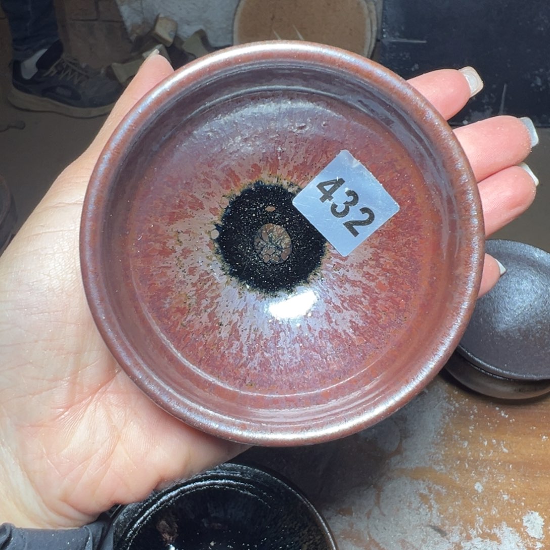 茶盏九月茶盏微瑕柴烧432