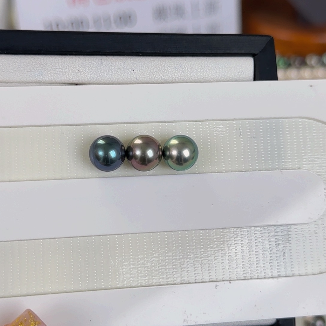 海水珍珠裸珠未镶嵌大溪地裸珠8-9mm可定制爱