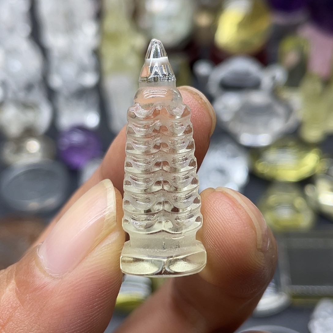 水晶颈饰未镶嵌挂件