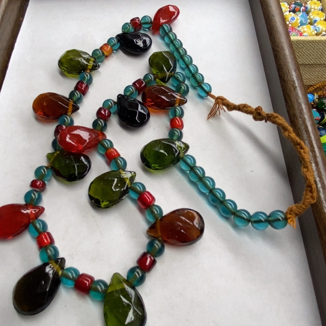 琉璃颈饰尼泊尔大水滴101