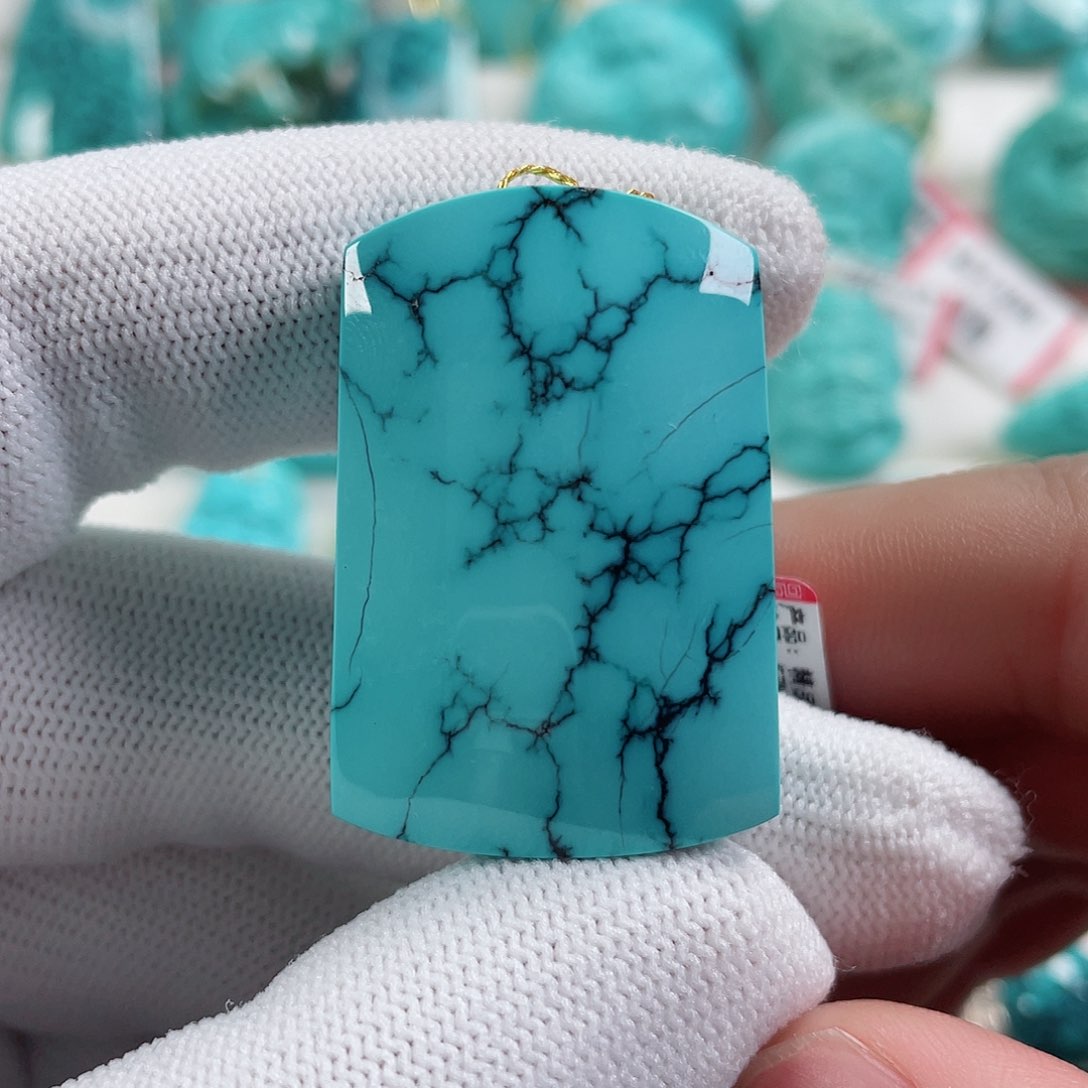 绿松石车挂未镶嵌