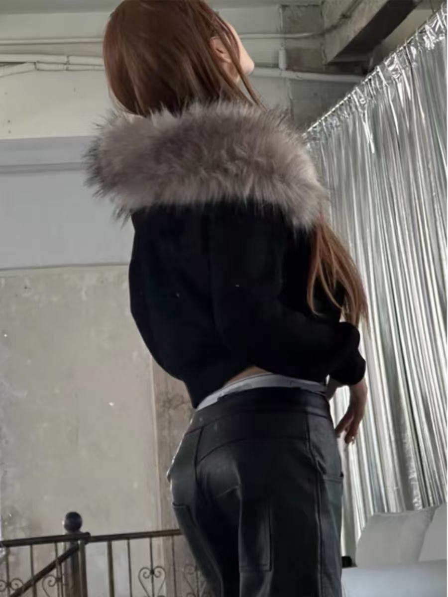 【MM.新品】001-050 百搭休闲气质轻奢时尚短款秋冬毛外套