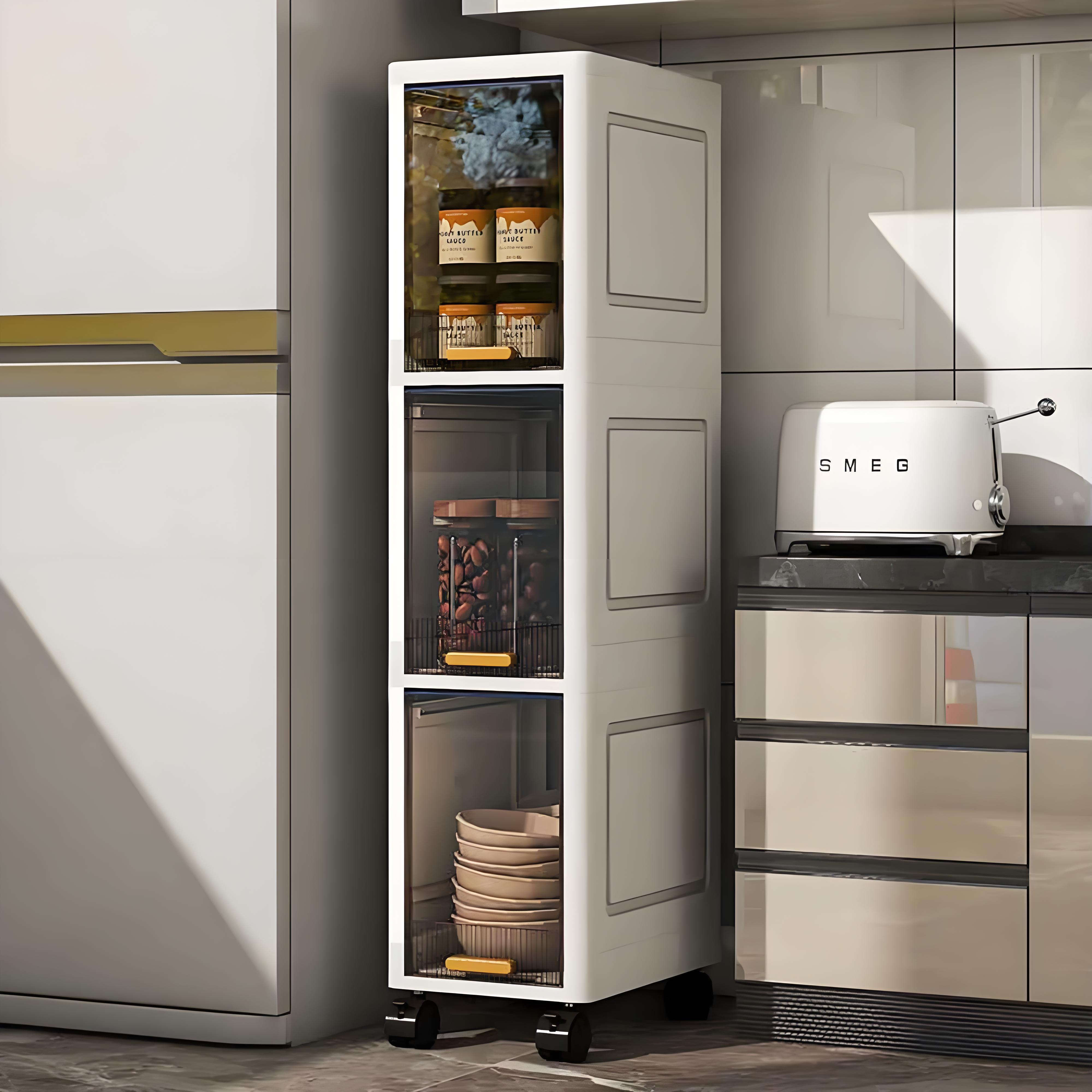 【居家好物】TZ收纳卫生间夹缝柜客厅窄款置物架儿童卧室书柜