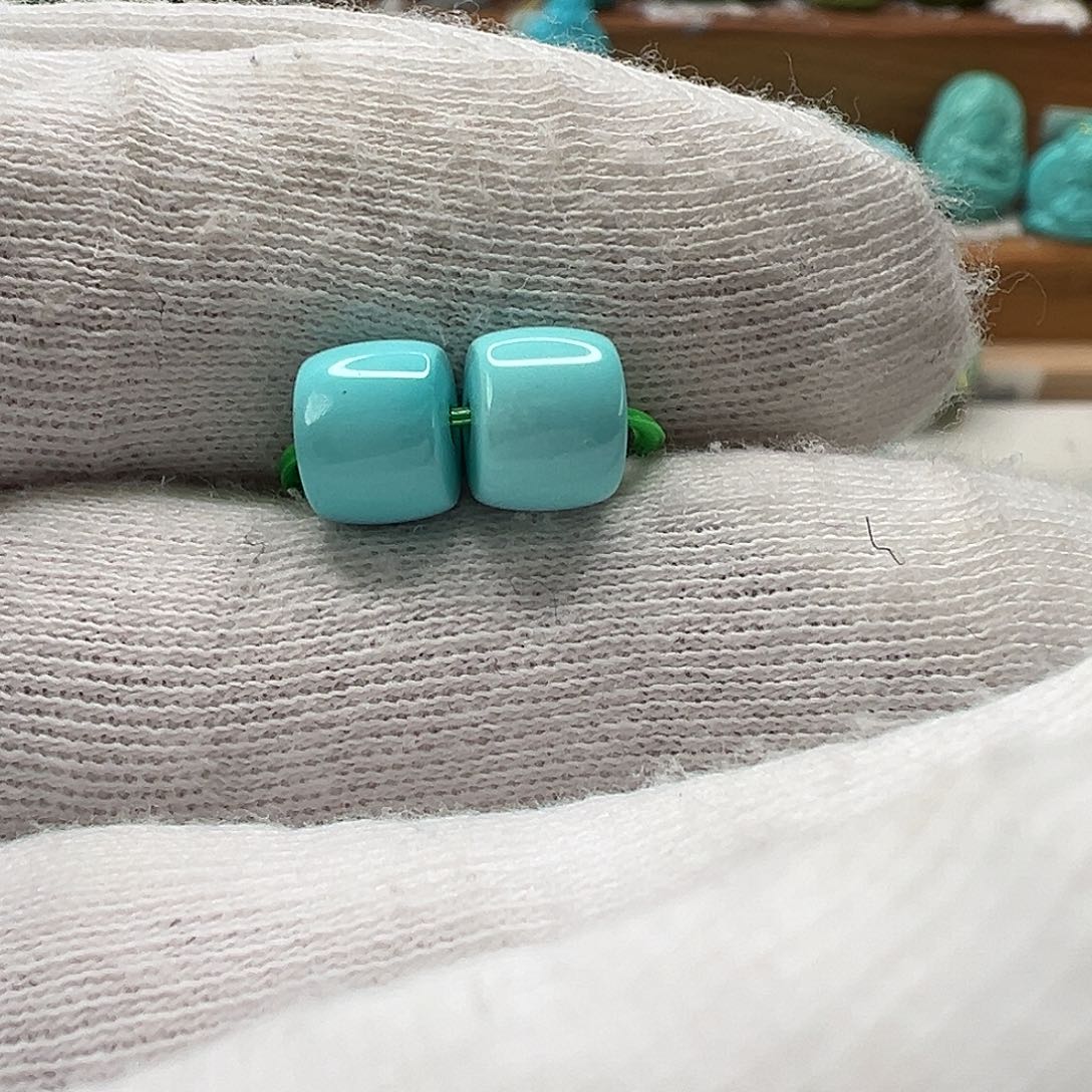 绿松石直切珠 未镶嵌