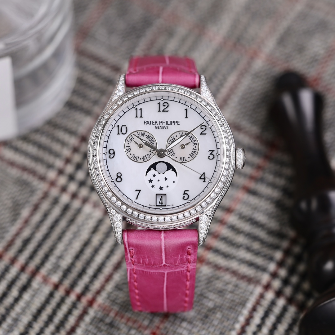 95新 Patek Philippe/百达翡丽 4948G-010贝母面原镶钻2021年保卡