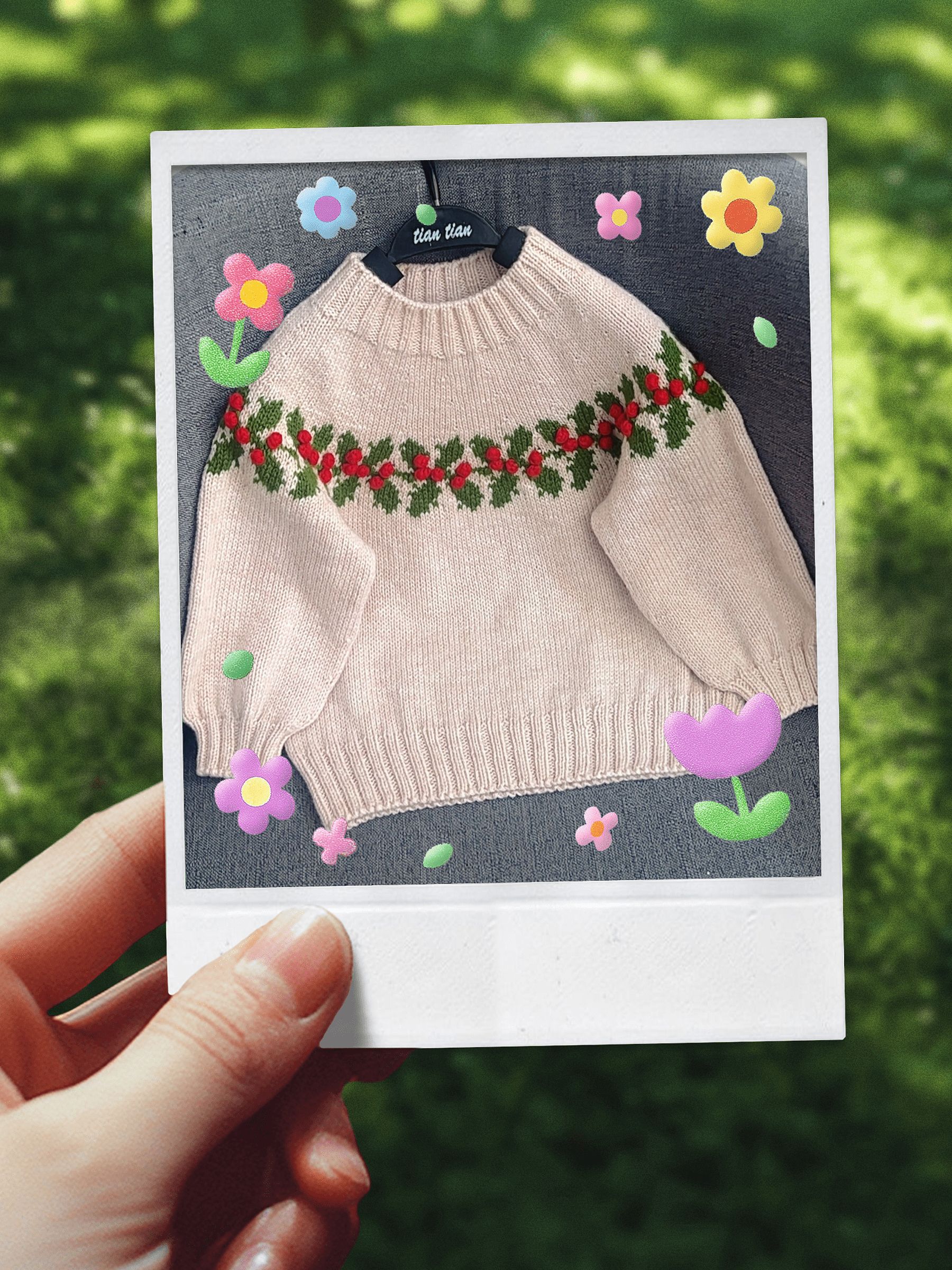 幸运果毛衣 材料包 送视频教程